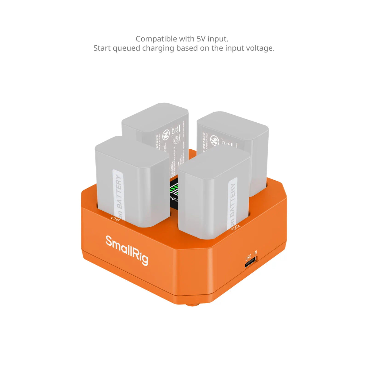 SmallRig Four-Channel Camera Battery Charger for Sony NP-FW50 Batteries