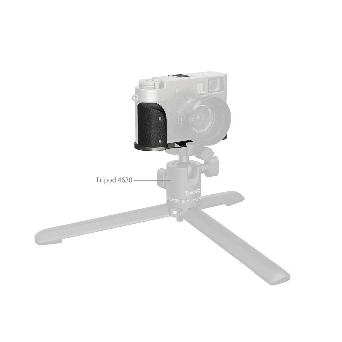 SmallRig L-Shaped Mount Plate with Silicone Handle for FUJIFILM X half (Charcoal Silver) 5217