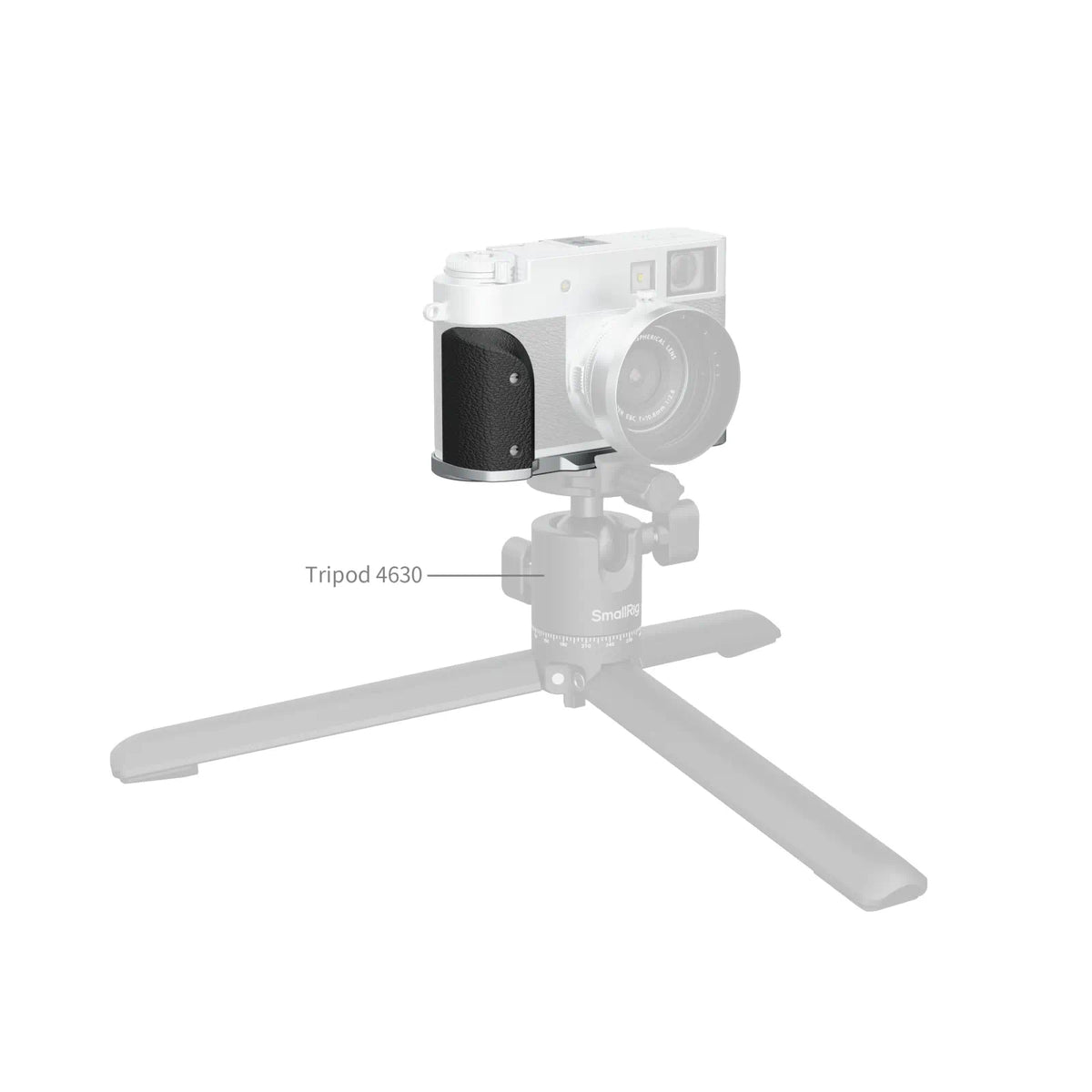 SmallRig L-Shaped Mount Plate with Silicone Handle for FUJIFILM X half (Silver) 5216