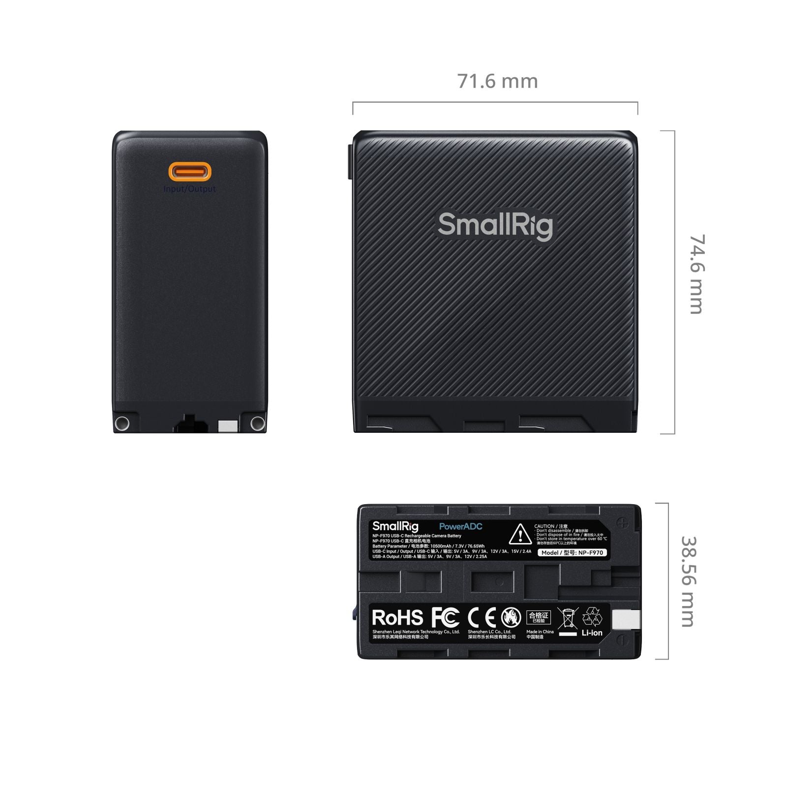 SmallRig NP-F970 USB-C Rechargeable Camera Battery 4469 product photo