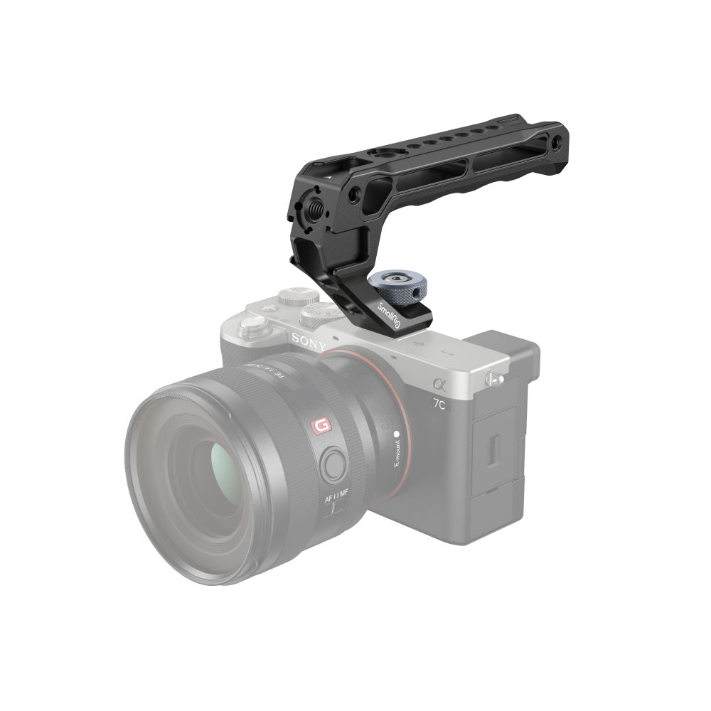 SmallRig Top Handle with Cold Shoe (Lite) 3764 product photo on top of camera