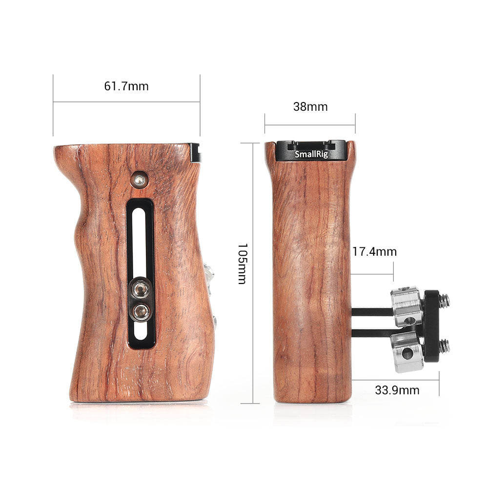 SmallRig Wooden Universal Side Handle HSN2093C product photo of dimensions