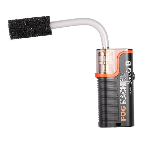 Smoke B Portable Hand-Held Fog Machine side angle with nozzle attached