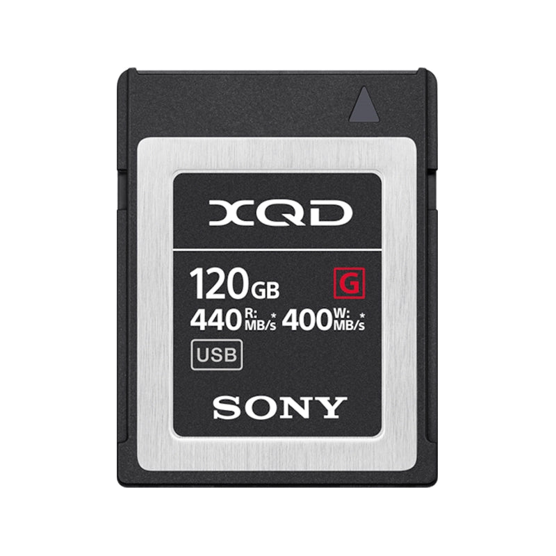 Sony 120GB XQD Flash Memory Card - G Series (Read 440MB/s and Write 400MB/s) front