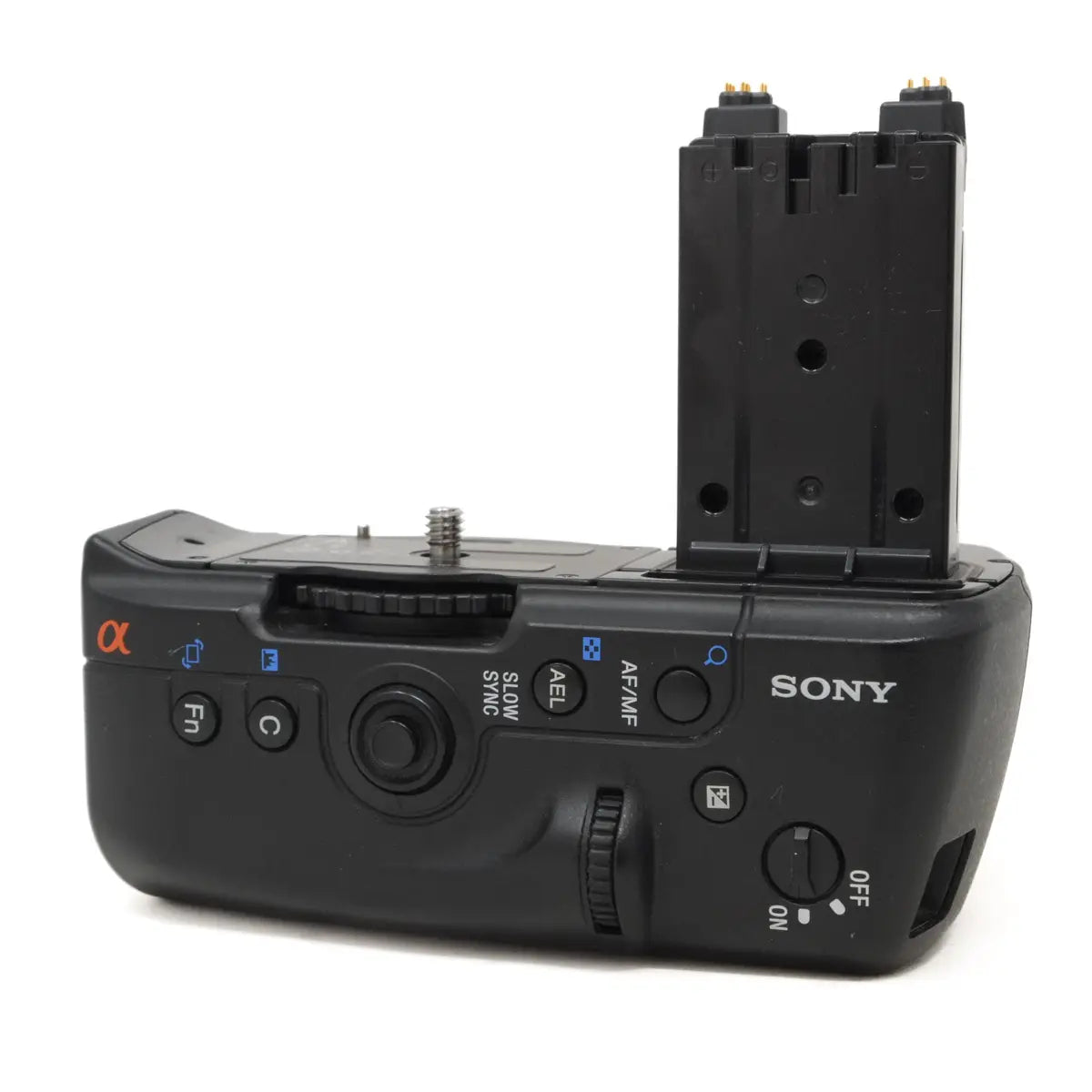 Sony A700 + VG-C70AM battery grip + Tamron 20-40mm lens (SH43176) back of battery grip