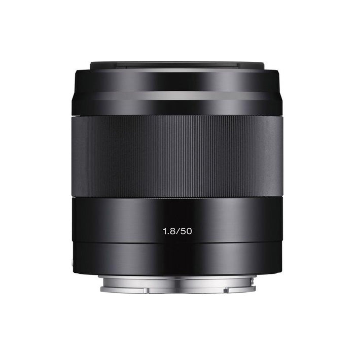 Sony E 50mm f1.8 OSS Lens top