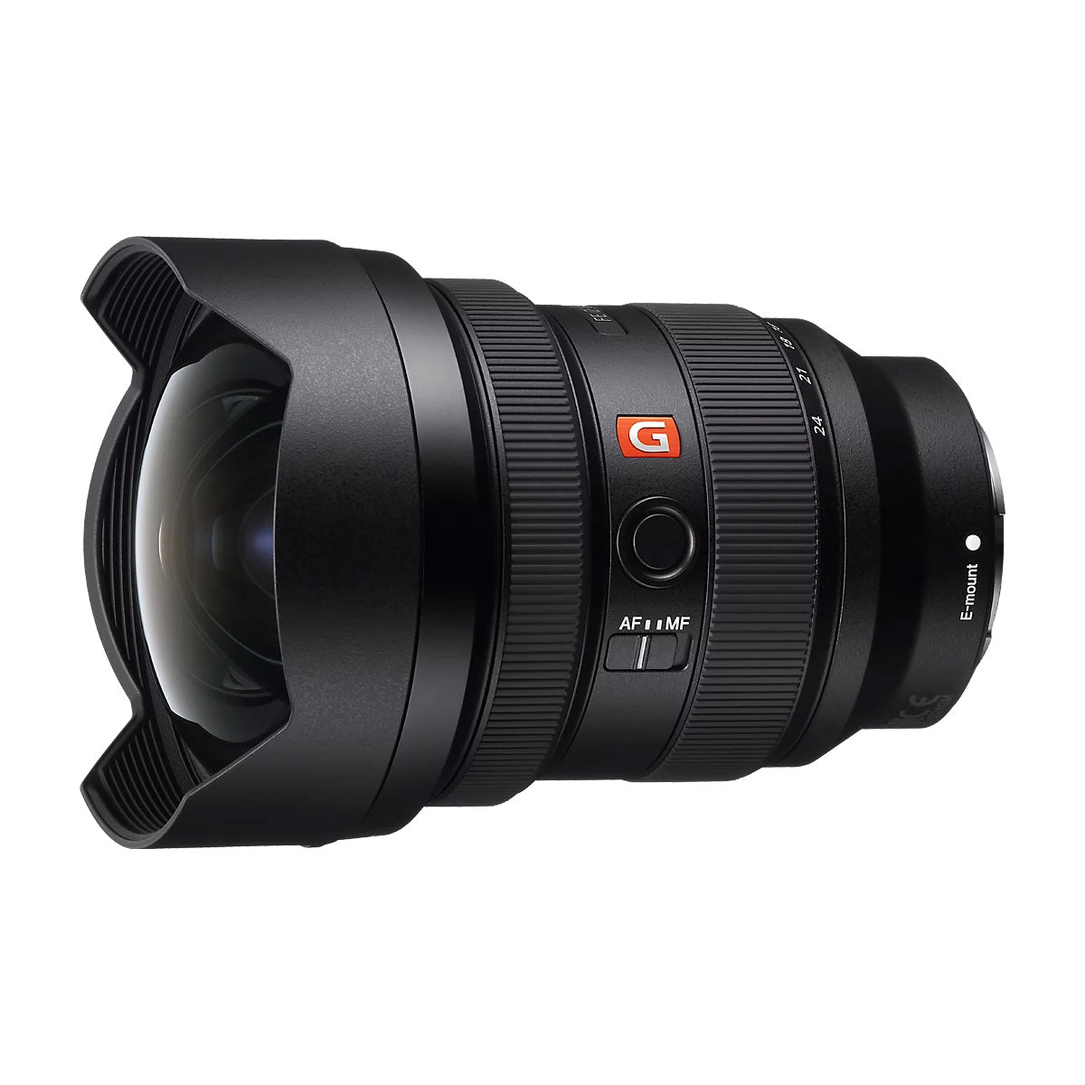 Sony FE 12-24mm f2.8 GM Lens side angle