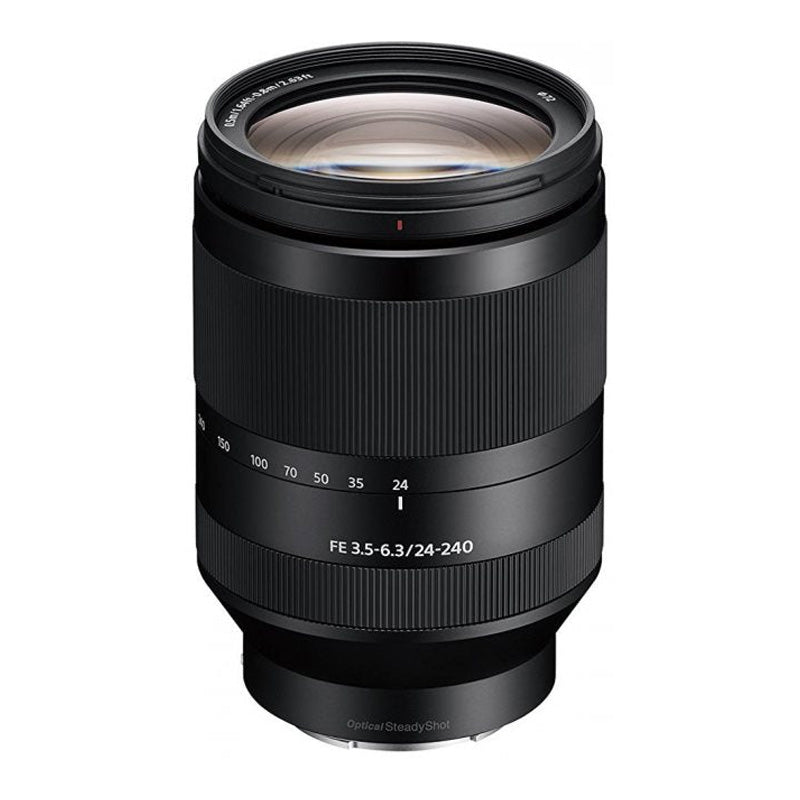 Sony FE 24-240mm f3.5-6.3 OSS Zoom Lens top angle