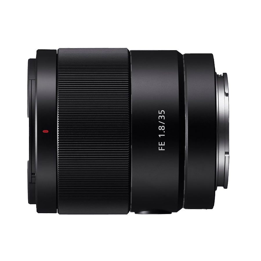 Sony FE 35mm f1.8 Fast Prime Lens side