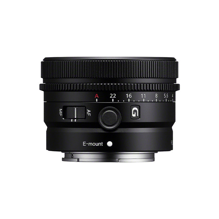 Sony FE 40mm f2.5 G Lens top