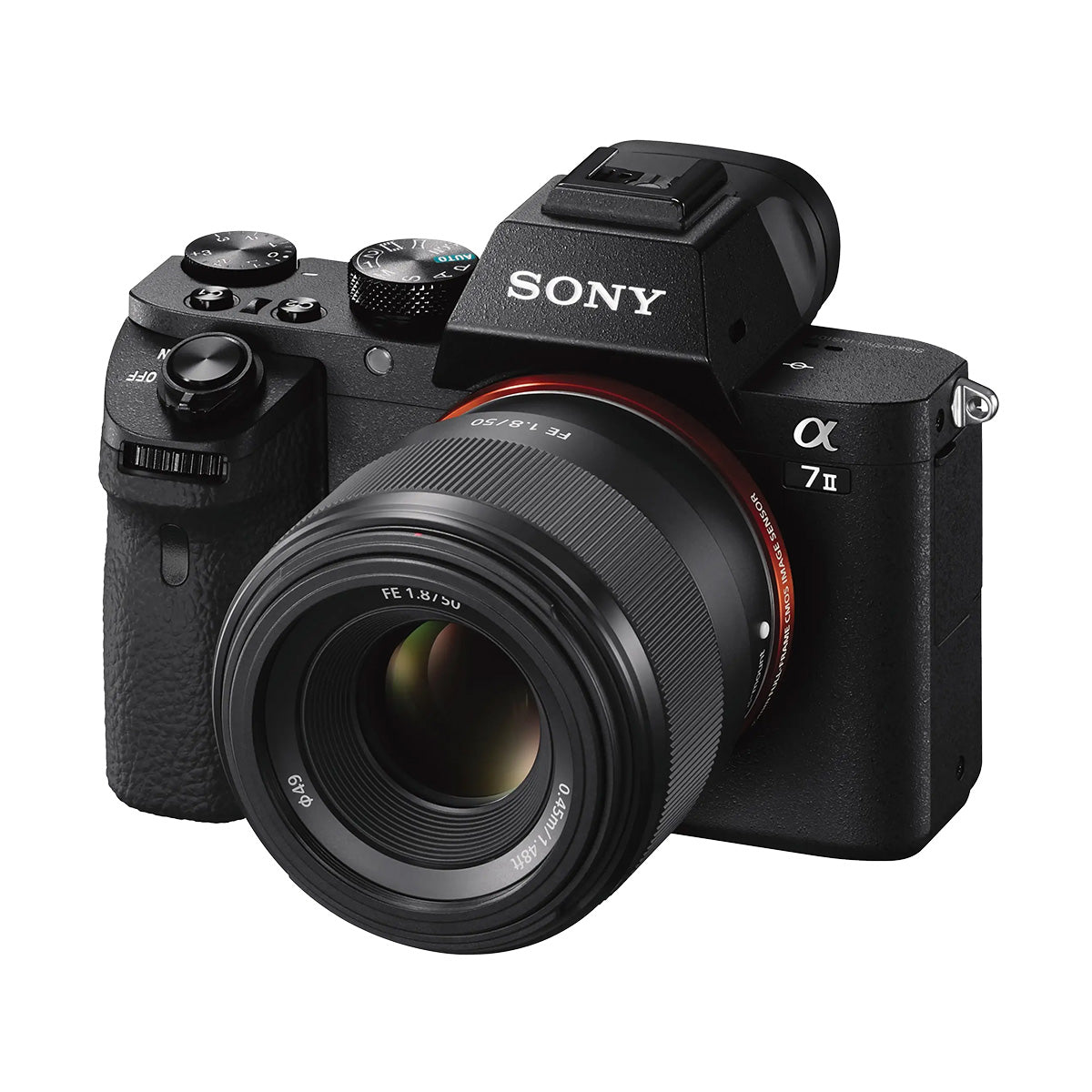 Sony FE 50mm f1.8 Prime Lens on camera