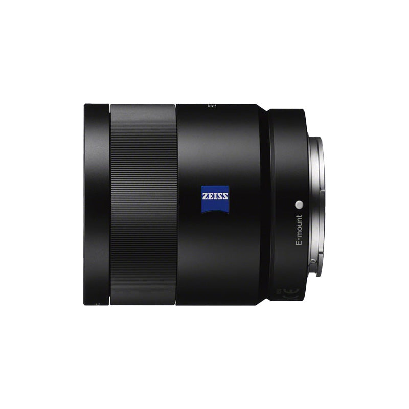 Sony FE 55mm F1.8 ZA Carl Zeiss Sonnar T* Lens side