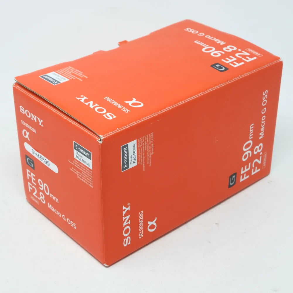 Used Sony FE 90mm F2.8 Macro OSS Lens (Boxed SH45599)
