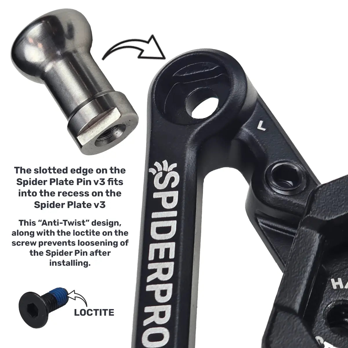 SpiderPro Screw-In QD Pin v3
