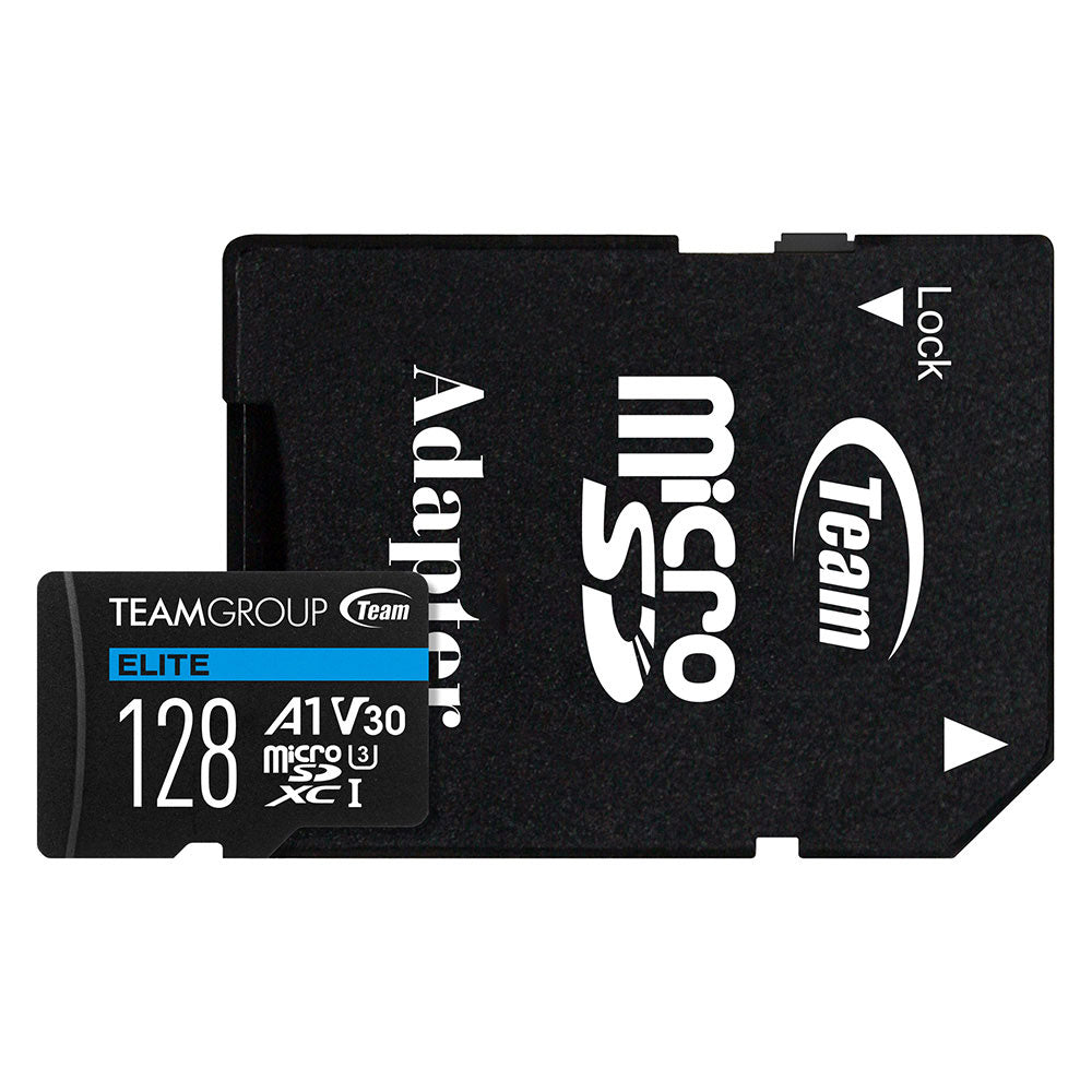 TeamGroup microSD card with adapter on a white background