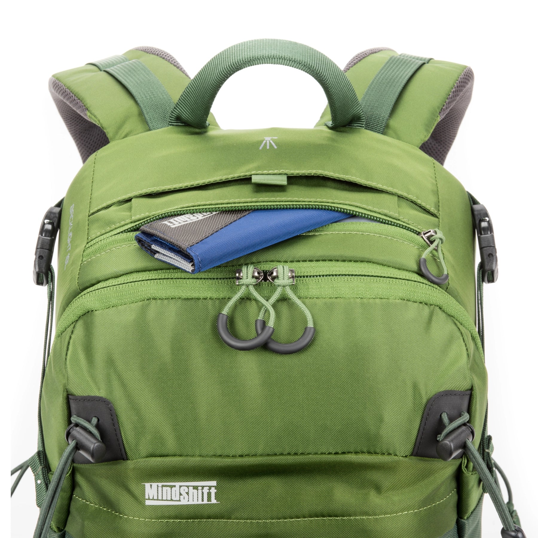 ThinkTank BackLight™ 18L Photo Daypack - Woodland Green top pocket with accessories inside