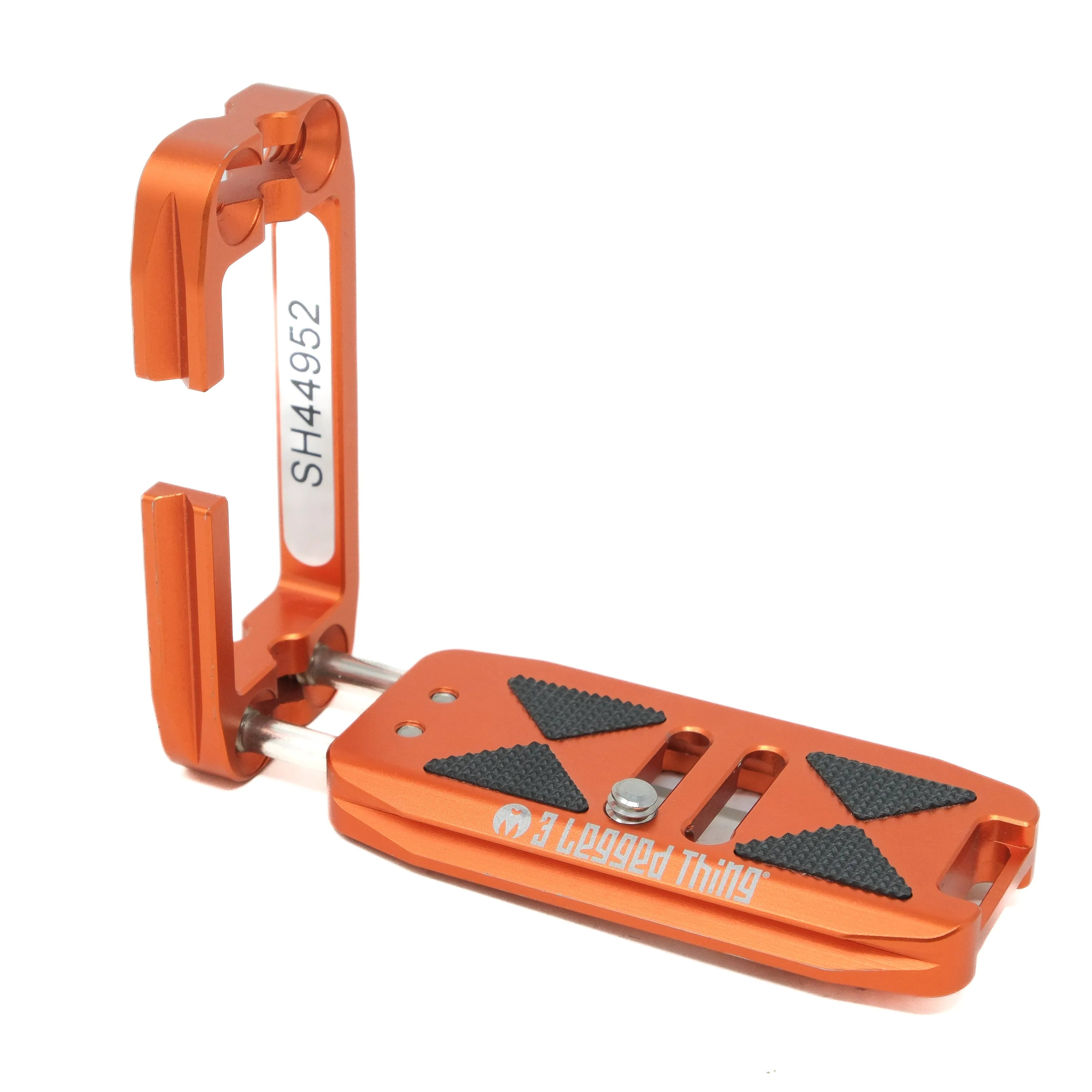 3 Legged Thing Orange L Bracket For Canon R5 II - front angle 