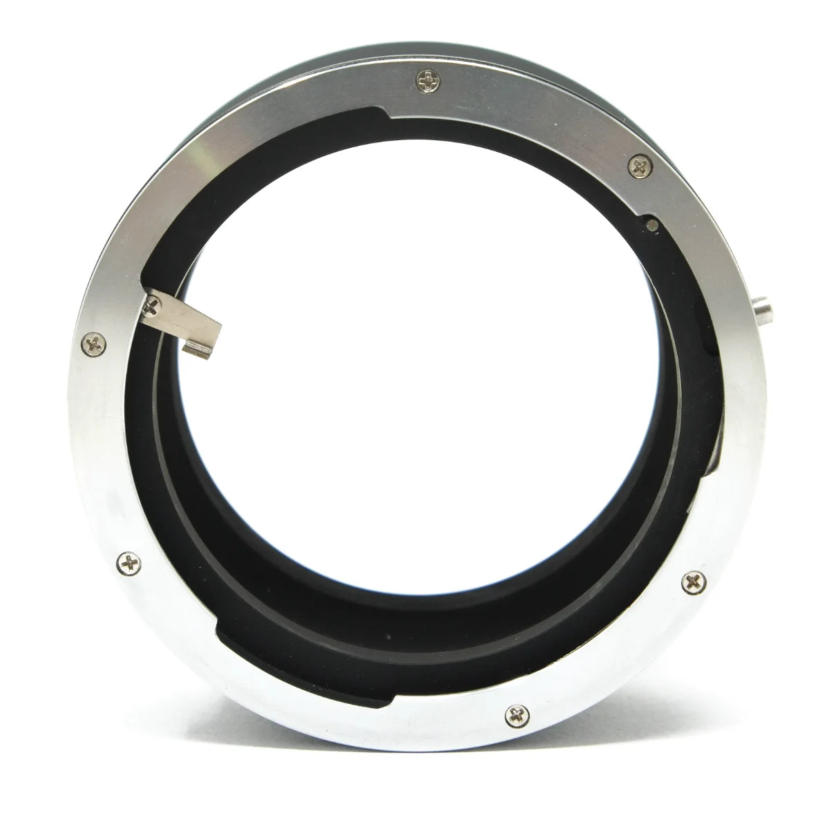 Used Adapter For Mamiya 645 lenses to Fujifilm GFX Mount camera - top angle 