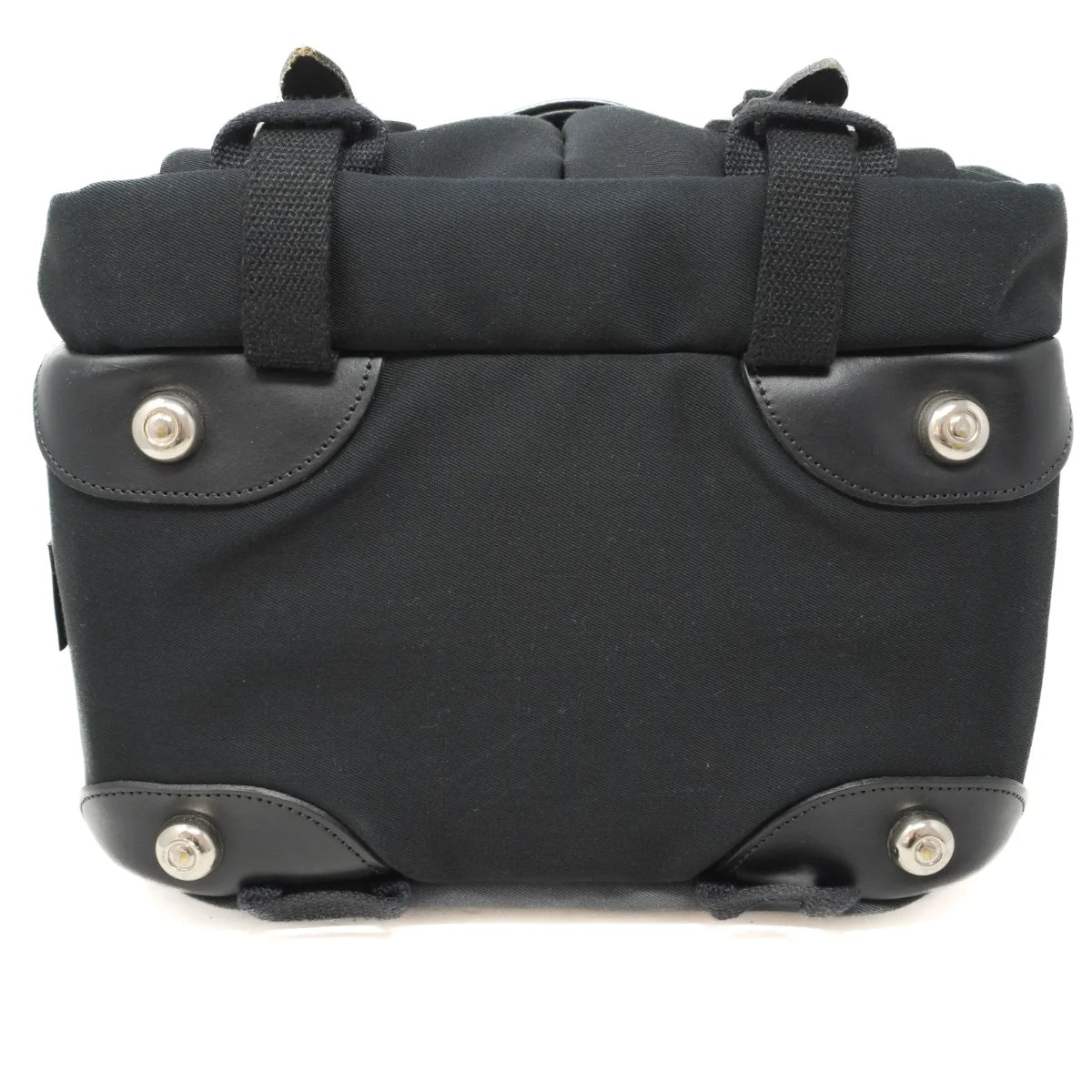 Used Billingham 225 Black Leather/Black Canvas - bottom angle 