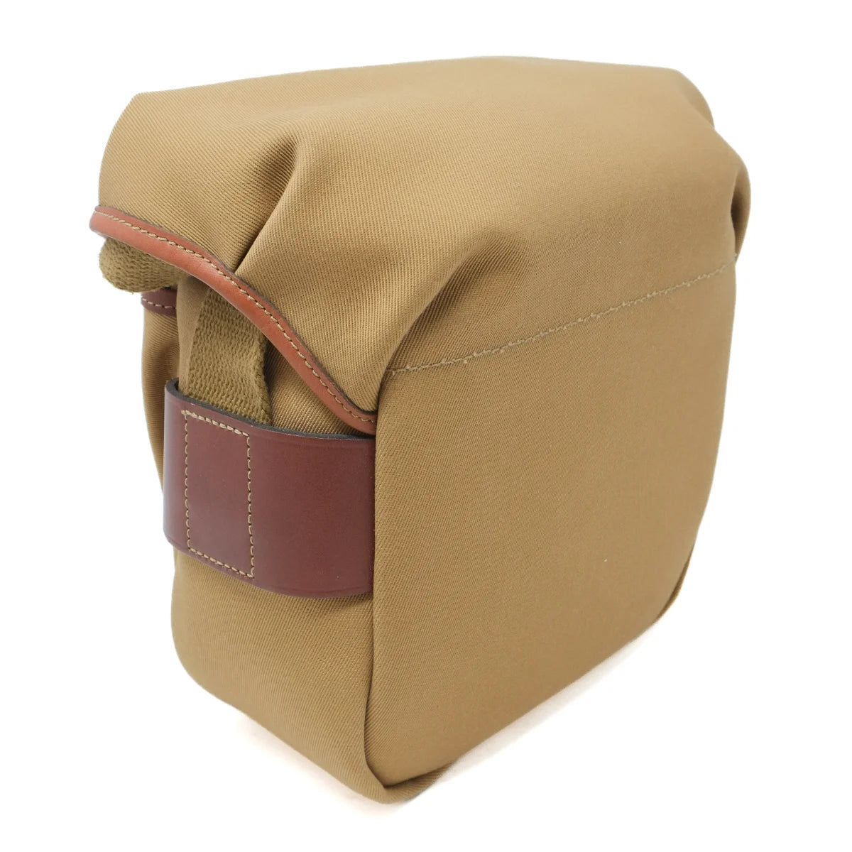 Used Billingham Hadley Digital in Khaki Canvas/Tan leather - side angle 