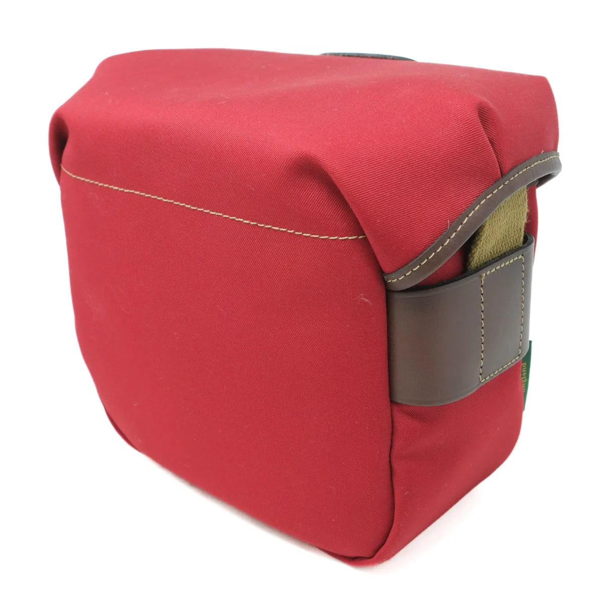 Used Billingham Hadley Digital in Red Canvas/Chocolate leather - back angle 