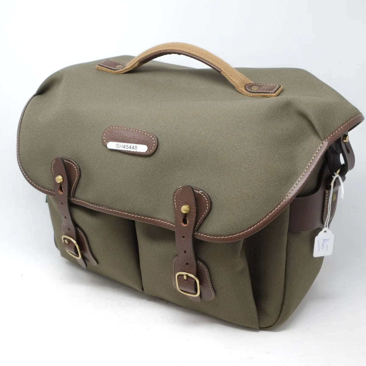 Used Billingham Hadley One Camera bag Sage/Chocolate - front angle