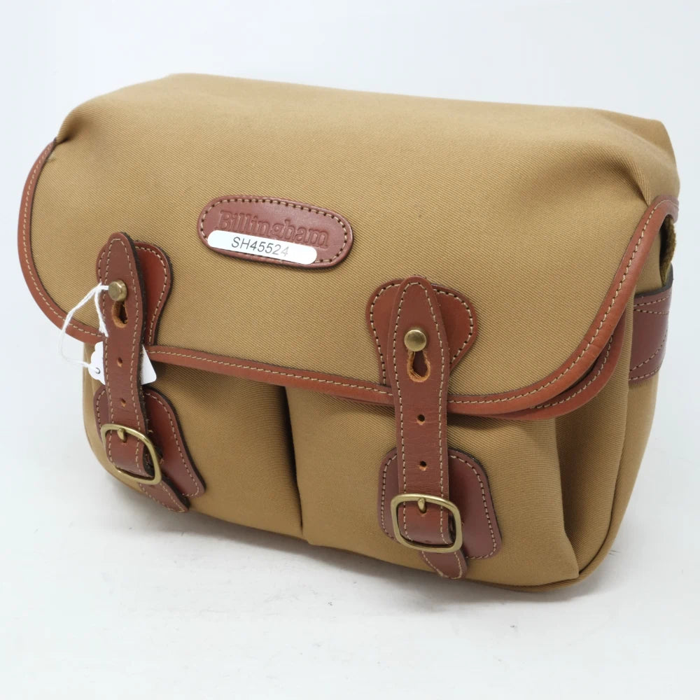 Used Billingham Hadley Small in Khaki/Tan canvas bag (SH45524)