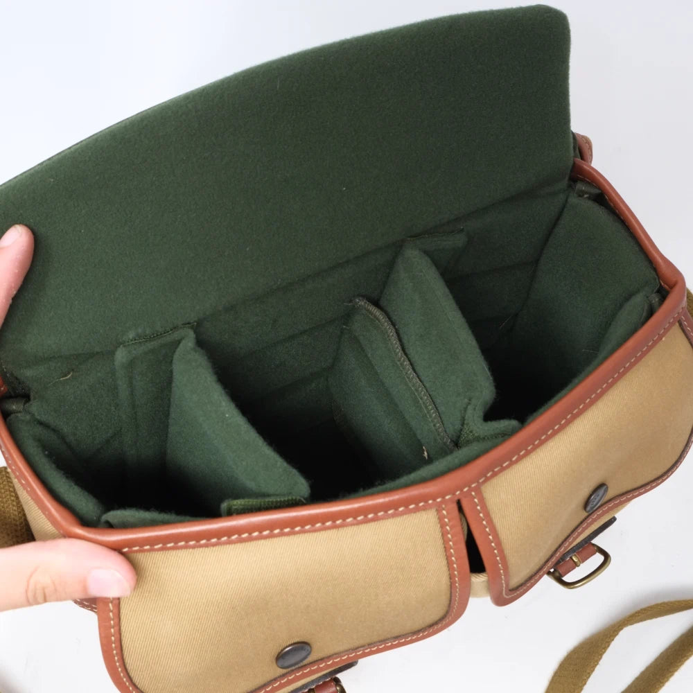Used Billingham Hadley Small in Khaki/Tan canvas bag (SH45524)