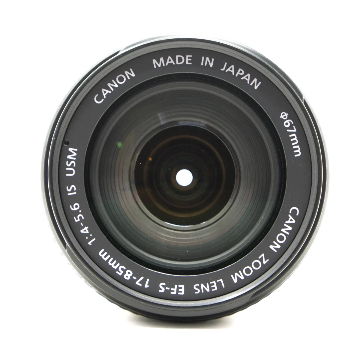 Used Canon 17-85mm F4-5.6 IS USM Lens - top angle 
