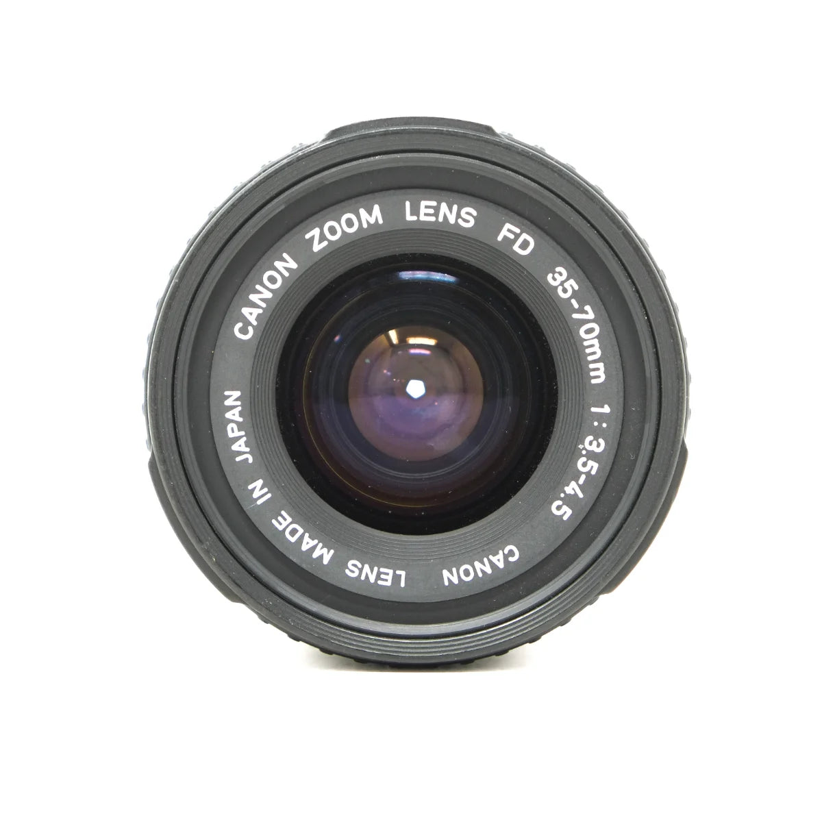 Used Canon 35-70mm F3.5-4.5 FD Lens - top angle 