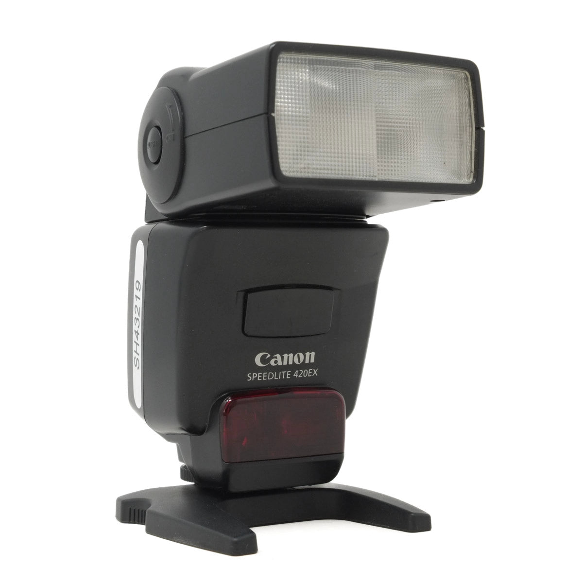 Canon camera flash on a white background