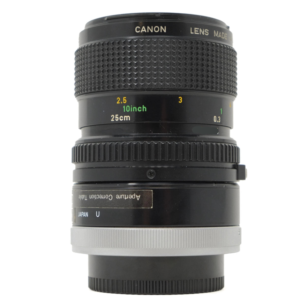 Canon camera lens on a white background
