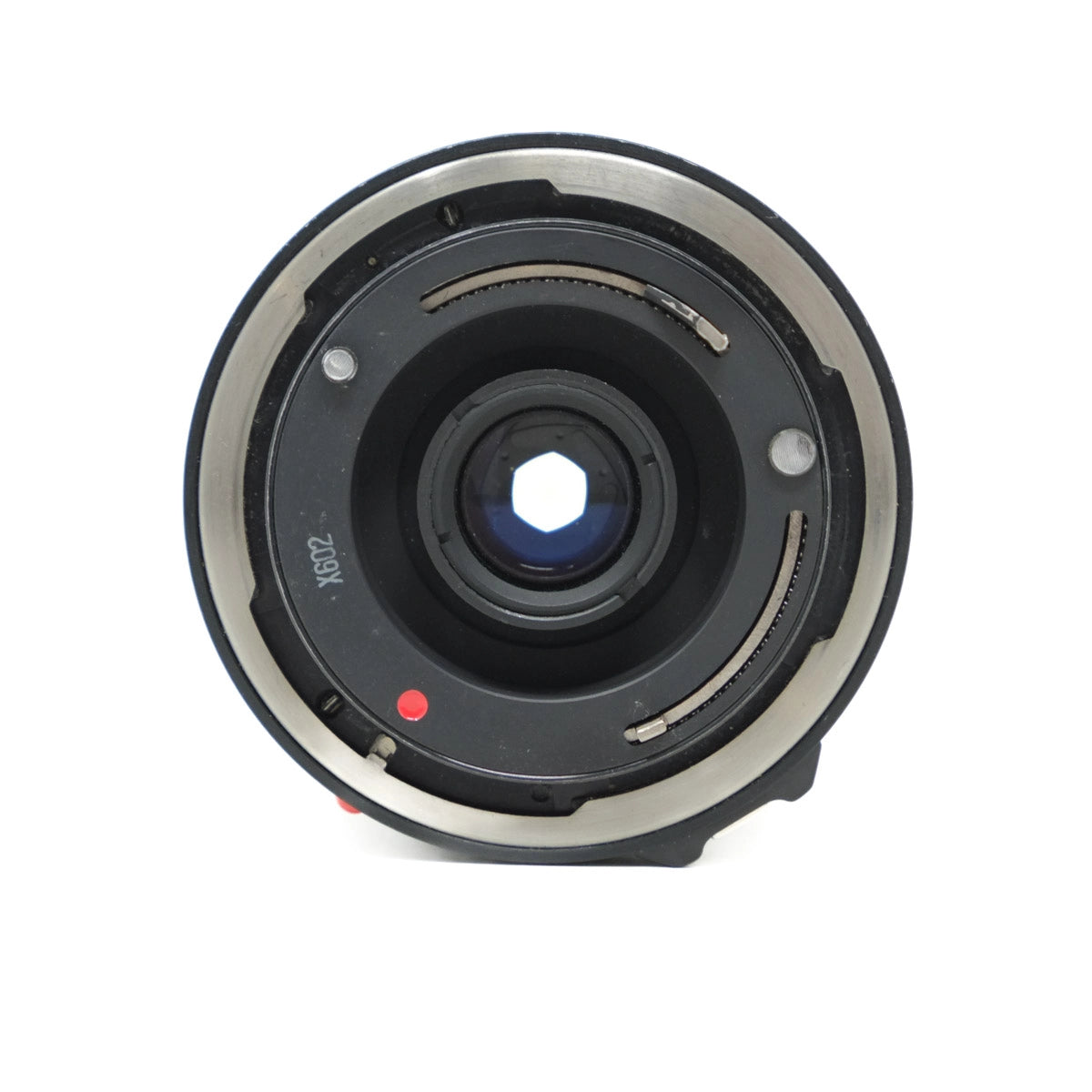 Camera lens on a white background