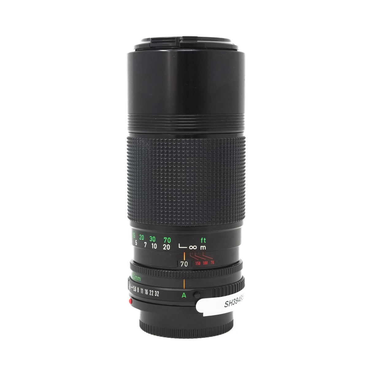 Used Canon 70-150mm F4.5 C/FD Lens top angle