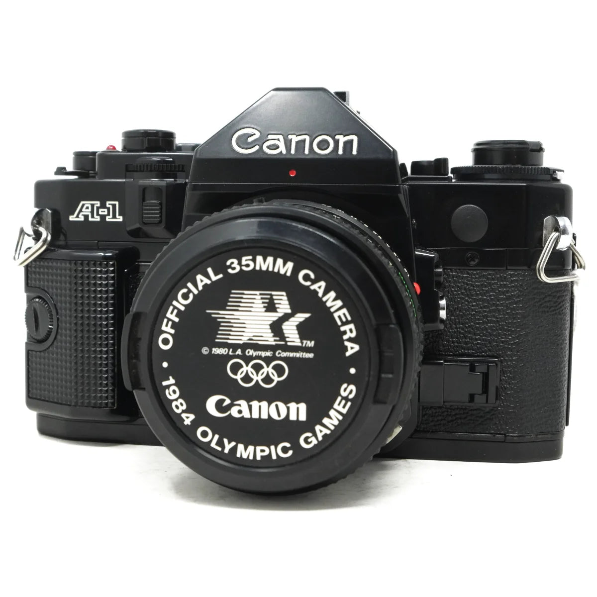 Used Canon A-1 + 50mm F1.8 Film camera - front angle 