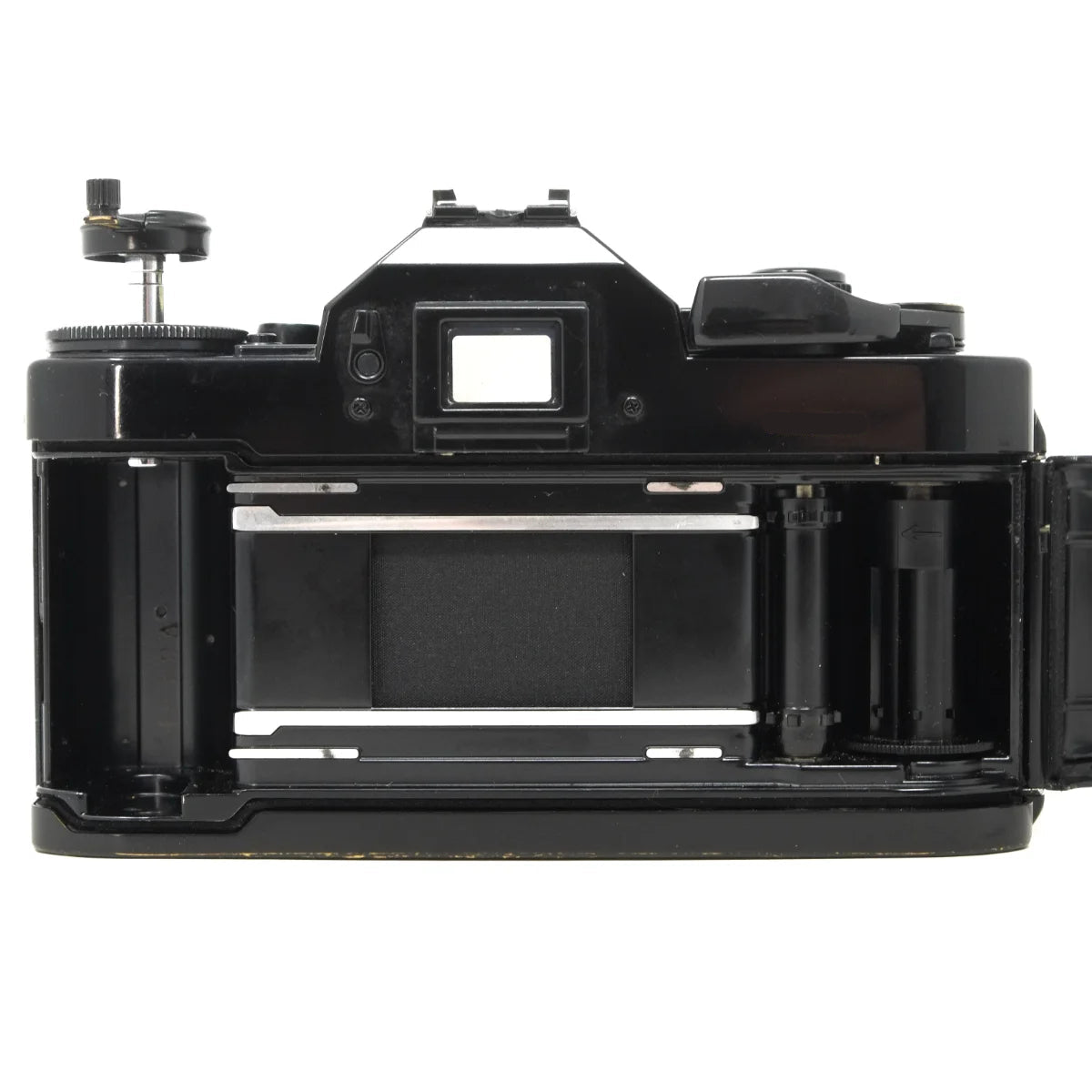 Used canon A-1 Film camera with 50mm F1.8 - back angle 