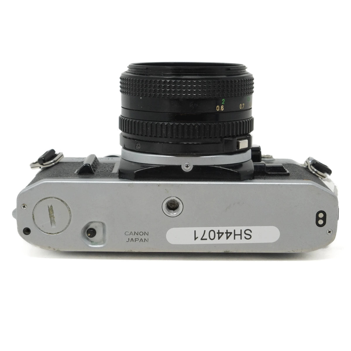 Vintage Canon camera on a white background
