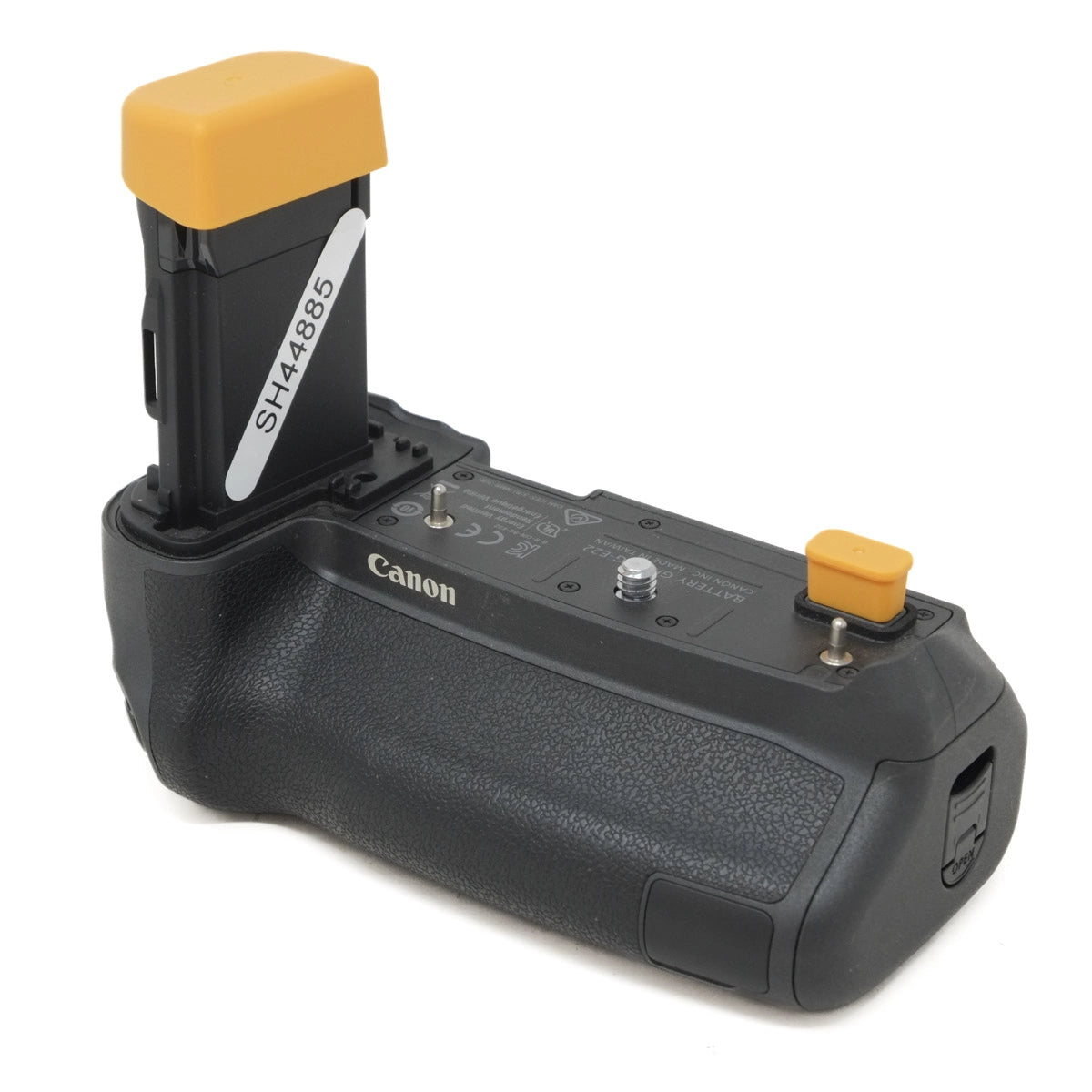 Used Canon BG-E22 battery Grip with PD-E1 charger - front angle 