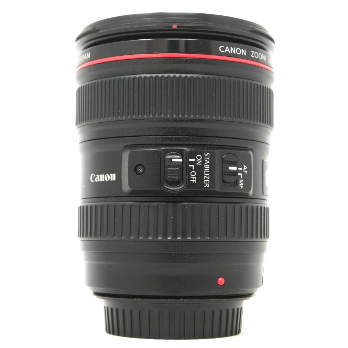 Used Canon EF 24-105mm F4 L IS USM Lens - side angle 