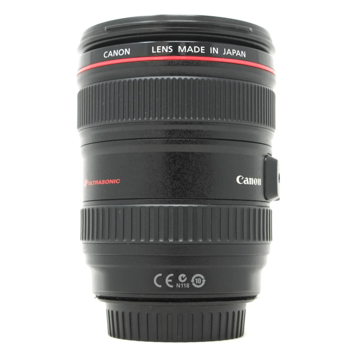 Used Canon EF 24-105mm F4 L IS USM Lens - side angle 