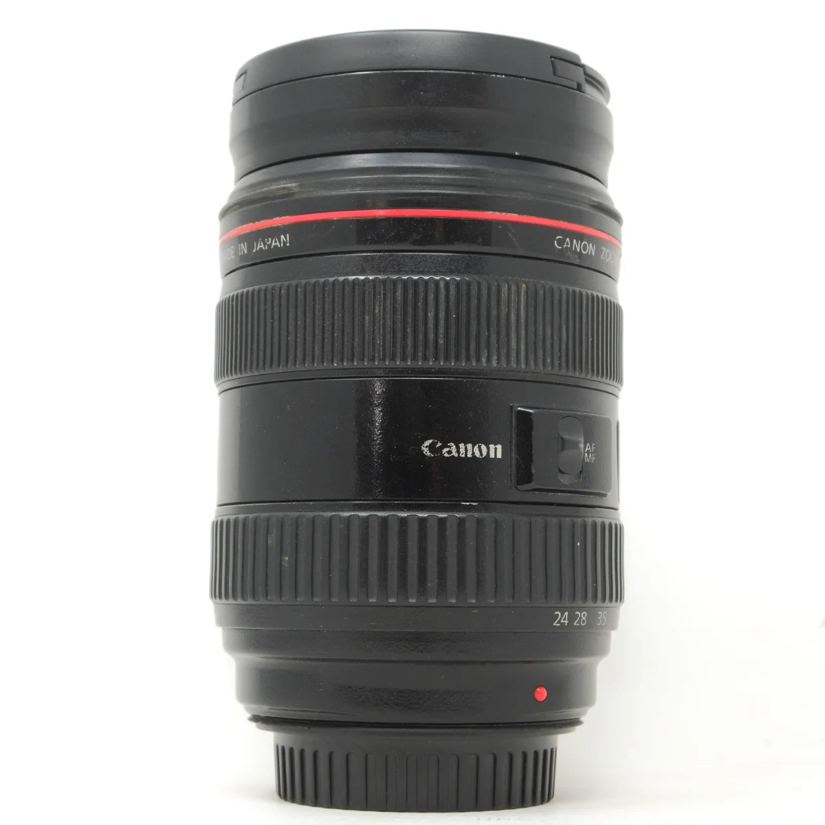 Used Canon EF 24-70mm F2.8L with Hood - side angle