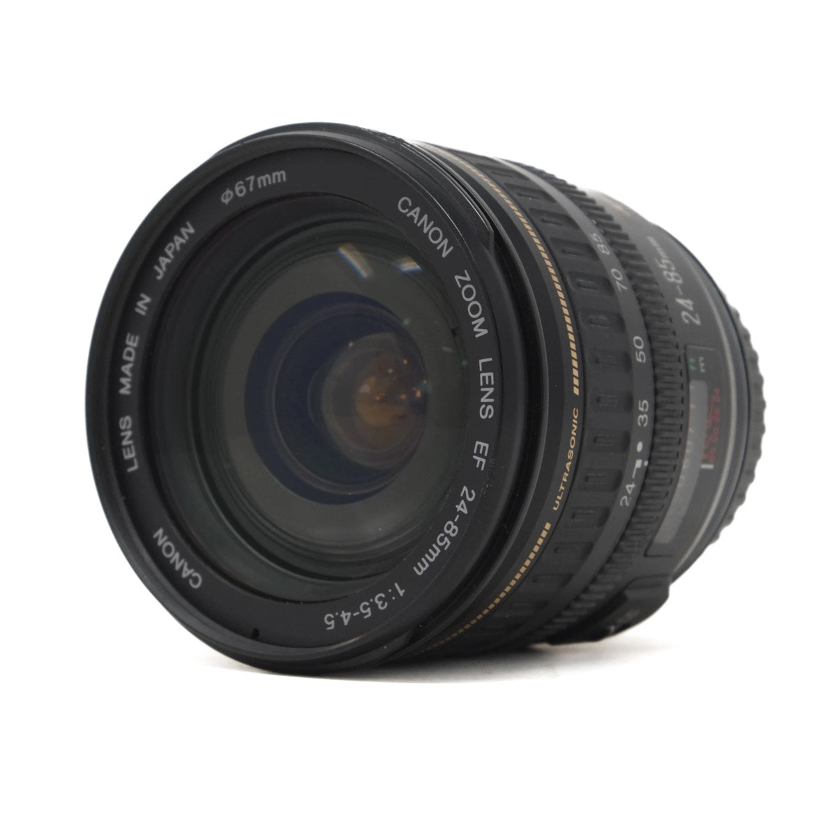 Used Canon EF 24-85mm F3.5-4.5 Lens - Top angle 