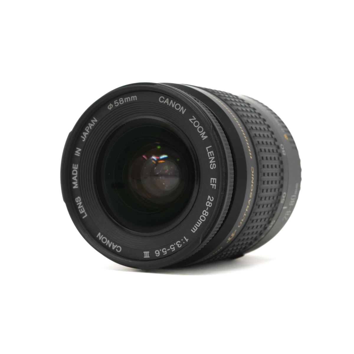 Used Canon EF 28-80mm F3.5-5.6 III Lens - Top angle 