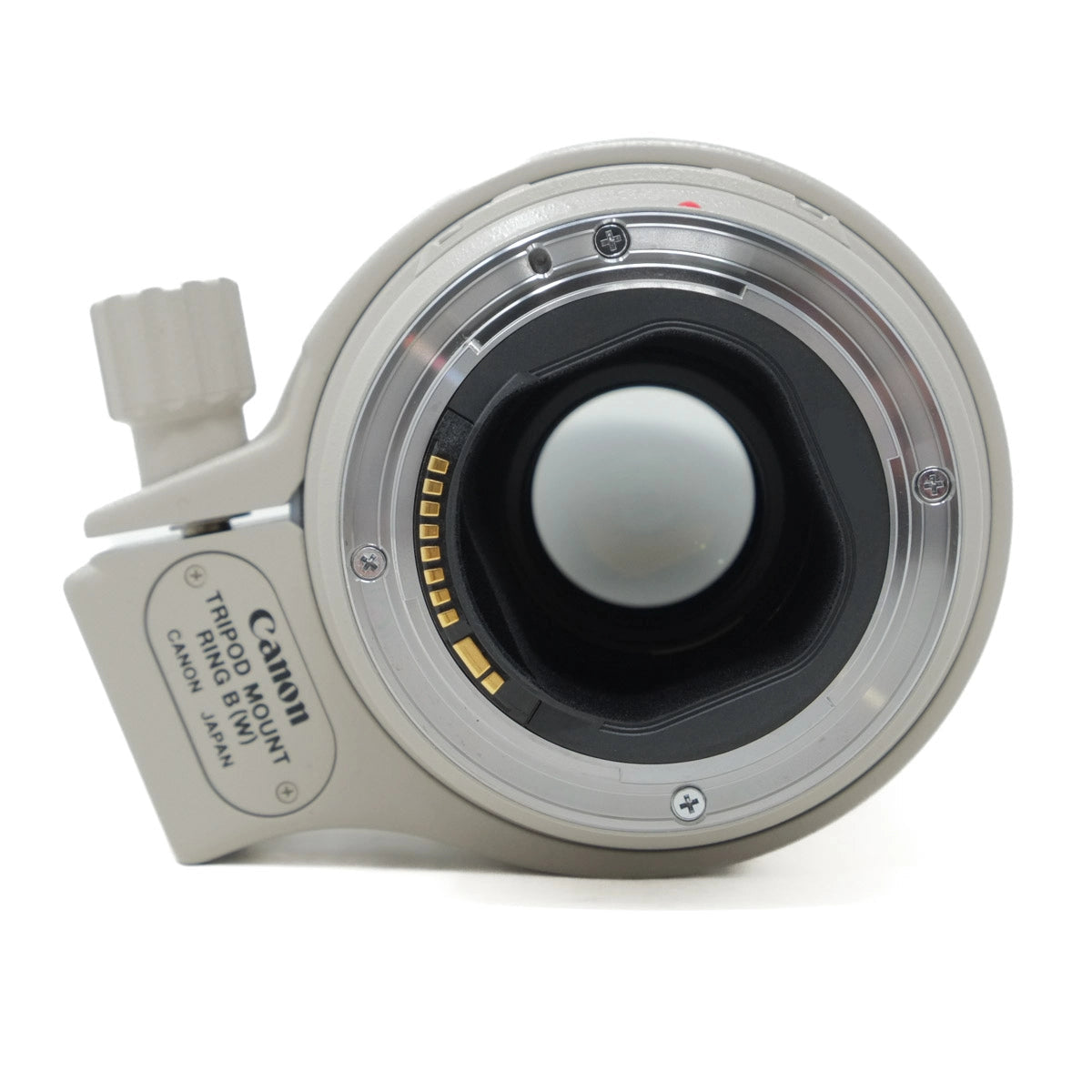 Canon lens mount on a white background