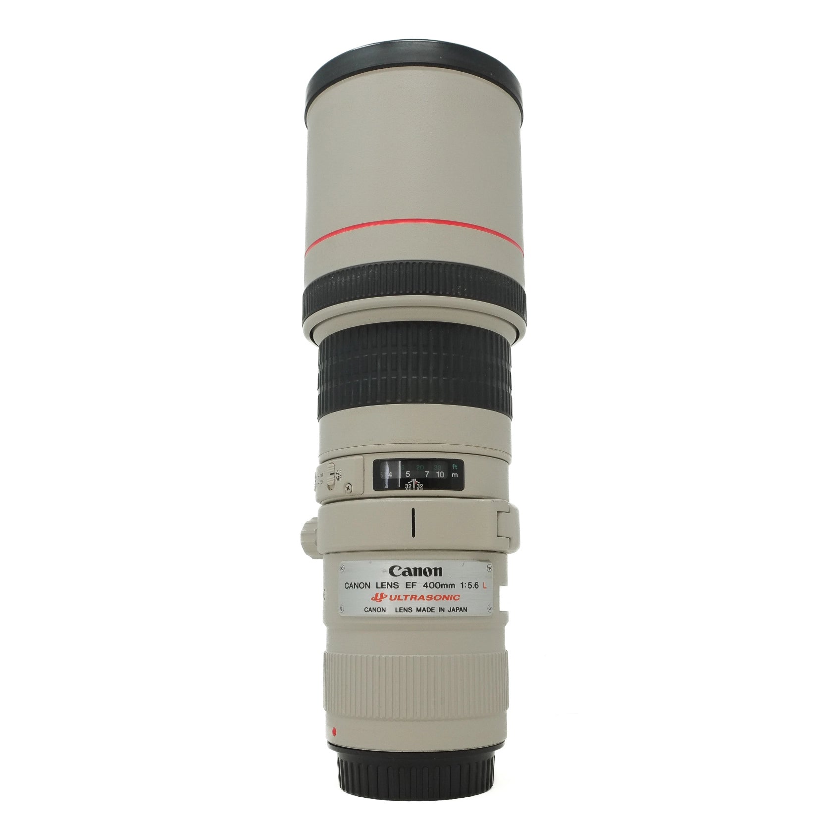 Canon camera lens on a white background