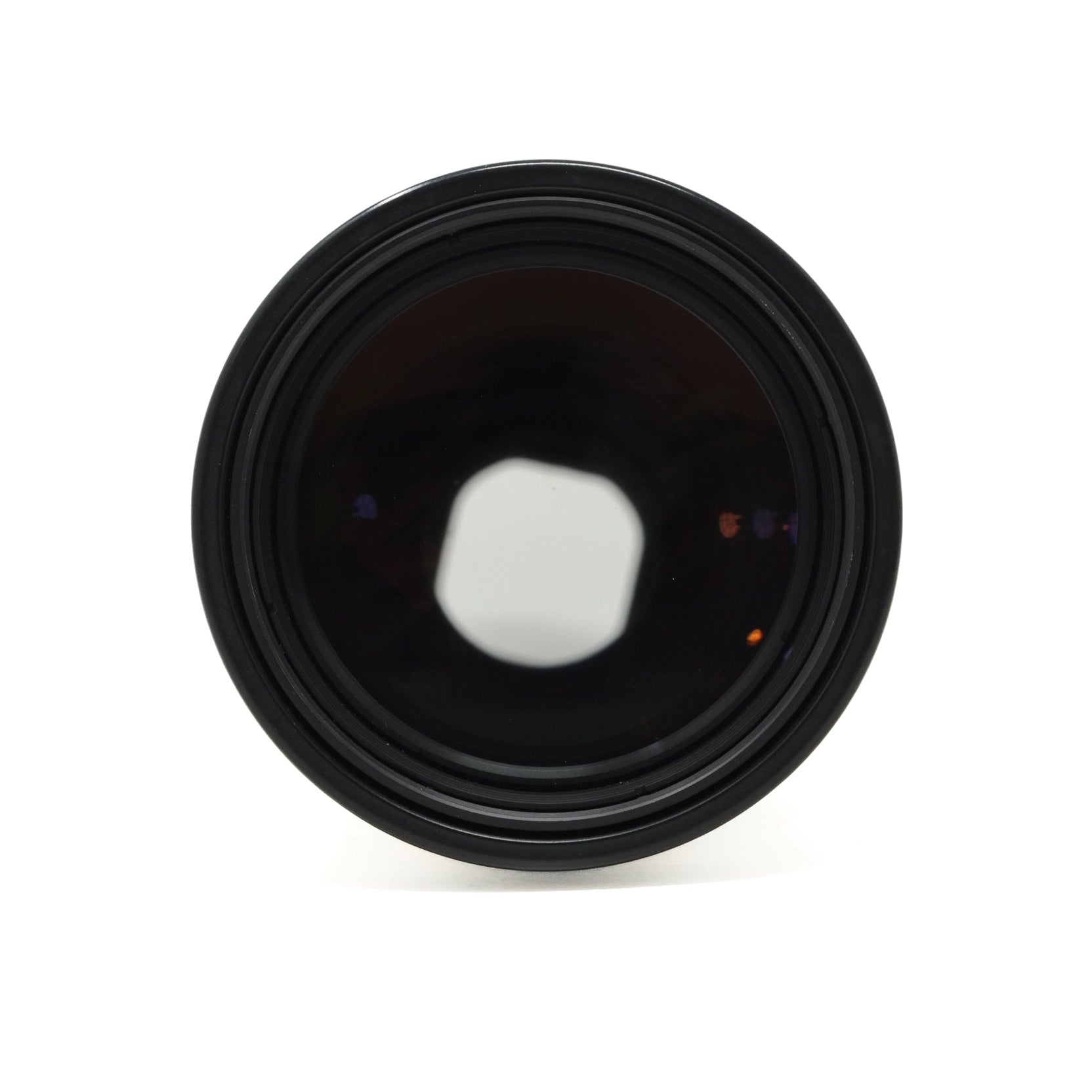 Camera lens on a white background