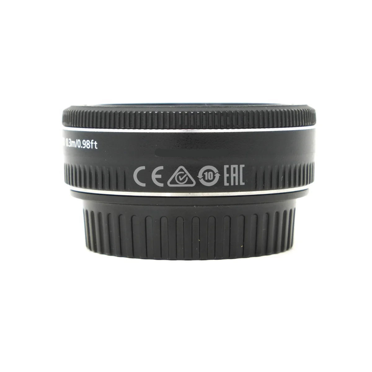 Used Canon EF 40mm F2.8 STM Lens - side angle
