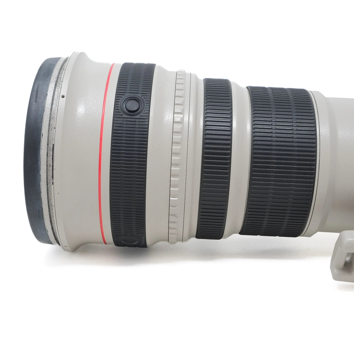 Camera lens with a white background