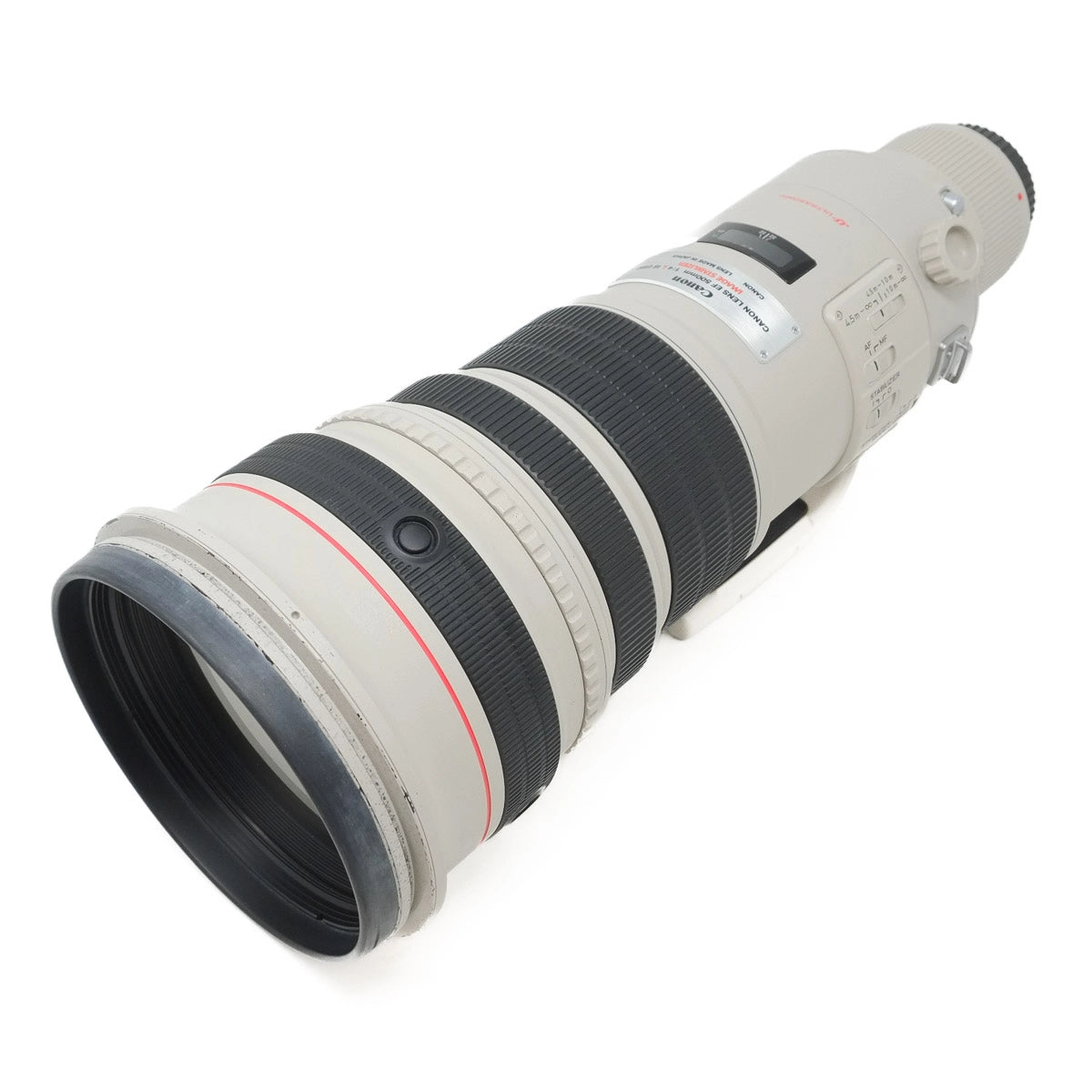 Used Canon EF 500mm F4 L IS lens in EF Mount - top angle 