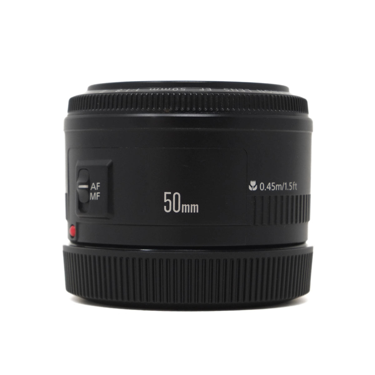 Used Canon EF 50mm F1.8 II Lens -Front angle 